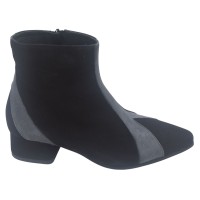 Bottines Daim Noir et Gris, 35309, Mella Italie, petites pointures