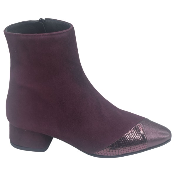 Bottines Daim Bordeaux, 35312, Mella Italie, femme petite taille 33 34
