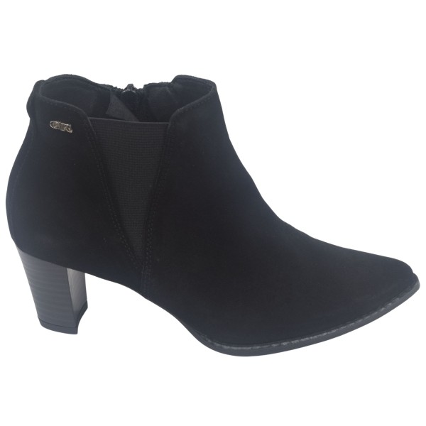 Bottines Daim Noir, Alvero, Geo Reino, femme petite pointure 32 33 34 35