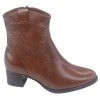 Bottines, Cuir Lisse Marron, 255486, Piesanto, femme petite taille 33 34