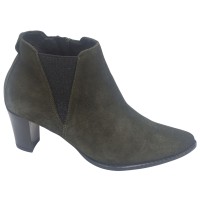 Bottines Daim Kaki, Alvero, Geo Reino, femme petites pointures 32 33 34 35