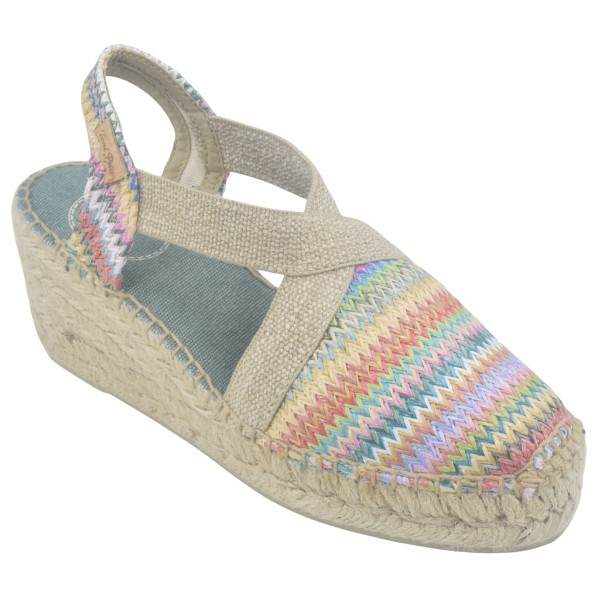 Espadrilles, Raphia Multicolores, TERRA-MH, Toni Pons, petites pointures 33 et 34