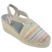 Espadrilles, Raphia Multicolores, TERRA-MH, Toni Pons, petites pointures 33 et 34
