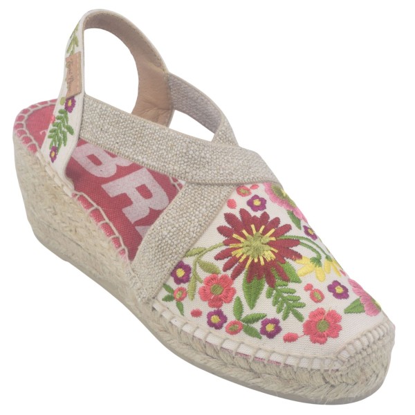 Espadrilles, Tissu fleuri, MONT JOI, Toni Pons, femme petites tailles 33 34