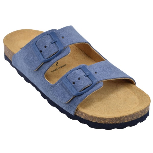 Mules Ajustables, Daim Bleu Jean, Ghana-QT, Toni Pons, femme petites pointures 33 34