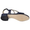 Sandales Ellen cuir bleu marine fabriquées en Italie – semelle