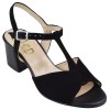 Sandales daim noir modèle 561 – petites pointures femme