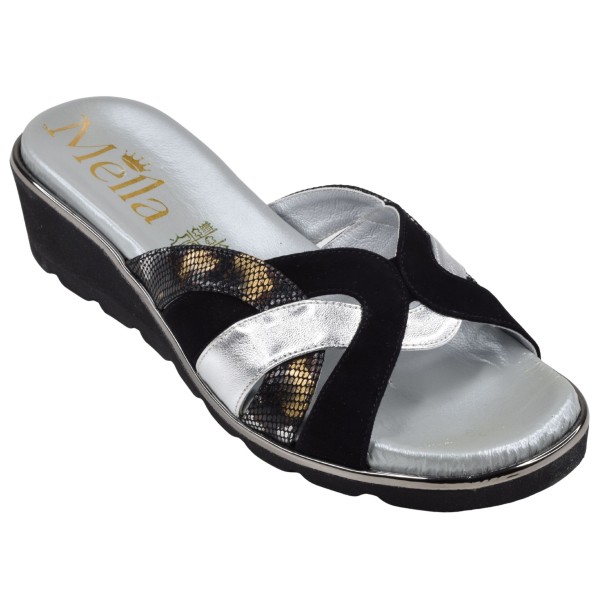 mule-femme-pointure-33-mella-2500-noir-argent