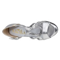 Sandale cuir argent Mella 2489 – vue face