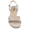 Sandales brides croisées daim beige vue dessus