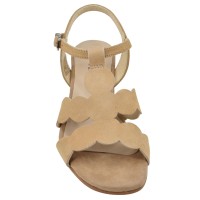 Sandales découpe fantaisie dessus pied