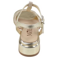 Sandales Mella cuir or vue arrière