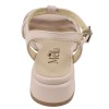 Sandales talon 3 cm beige vue arrière