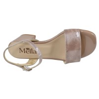 Sandales nude taupe vue dessus