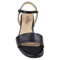 Sandales bride cheville noire boucle réglable