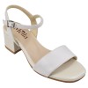 Sandales cuir lisse beige Mella 1311 vue avant