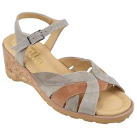 sandales petites pointures femme 32 33 34 Mella Italie 2499 daim tricolore