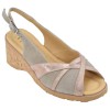 sandales petites pointures femme 32 33 34 Mella Italie 1381 daim beige gris