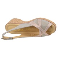 sandales compensées confort cuir mémoire de forme Mella Italie 1381