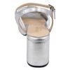 sandales plateforme argent Piesanto 240279 talon large vue arrière