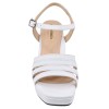 sandales cuir blanc Piesanto 240276 vue avant