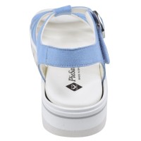 sandales confort Piesanto 260769 daim bleu vue arrière