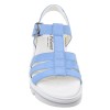 sandales confort femme daim bleu multi brides Piesanto 260769 vue avant