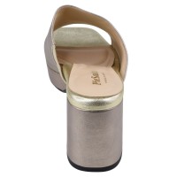 mules cuir bronze Piesanto 240051 vue arrière talon