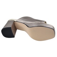 mules cuir bronze Piesanto 240051 semelle extérieure élastomère vue dessous