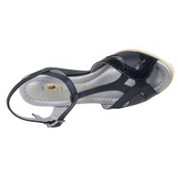 Sandales compensées Mella Italie 1924 semelle intérieure mémoire de forme vue dessus