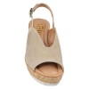 sandales femme camel daim 2448 vue avant ouverte