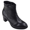 Bottines femme cuir noir Mella Italie 2470 petites pointures