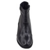 Bottines femme cuir noir Mella Italie 2470 vue de face