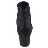Bottines daim noir imprimé noir Mella Italie 2470 vue arrière