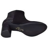Semelle bottines daim noir Mella Italie 2470 fabrication italienne