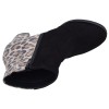 Dessus bottines daim noir et imprimé léopard Mella Italie 2470