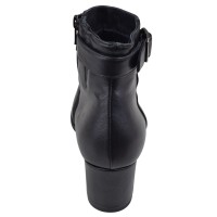 Arrière bottines femme cuir noir Mella Italie 2472