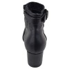 Arrière bottines femme cuir noir Mella Italie 2472