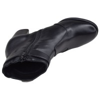 Dessus bottines cuir noir Mella Italie 2472