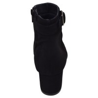 Arrière bottines daim noir femme Mella Italie 2472