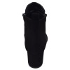Vue arrière des bottines femme Mella Italie 2398 en daim noir