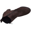 Vue supérieure des bottines Mella Italie 2398 avec double fermeture éclair latérale