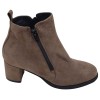Profil extérieur des bottines Mella Italie 2398 en daim taupe