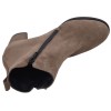 Vue supérieure des bottines Mella Italie 2398 avec double fermeture éclair latérale