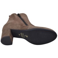 Semelle extérieure des bottines Mella Italie 2398 fabrication italienne en daim taupe