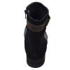 Vue arrière des bottines femme Mella Italie 2479 avec bride marron réglable