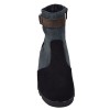 Vue de face des bottines femme Mella Italie 2479 en daim noir et gris anthracite