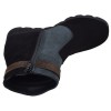 Vue supérieure des bottines compensées Mella Italie 2479 en cuir velours