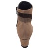 Vue arrière des bottines compensées Mella Italie 86 en daim