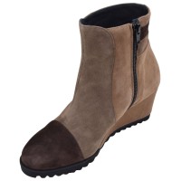 Vue intérieure des bottines femme Mella Italie 86 avec fermeture éclair latérale